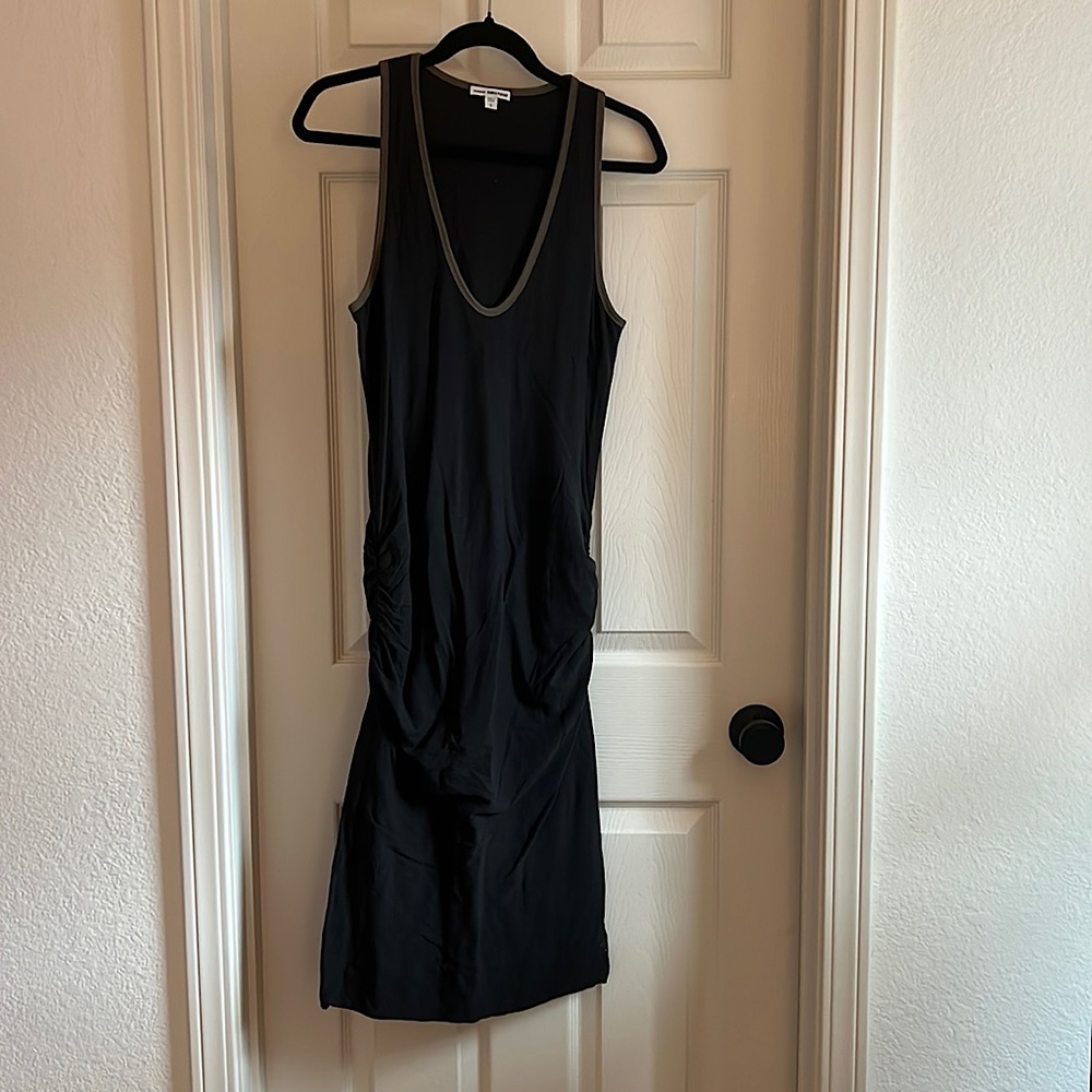 James Perse black and olive dress